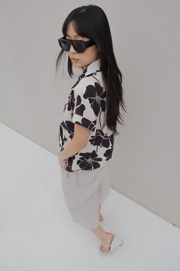 Camisa Nudo Estampada