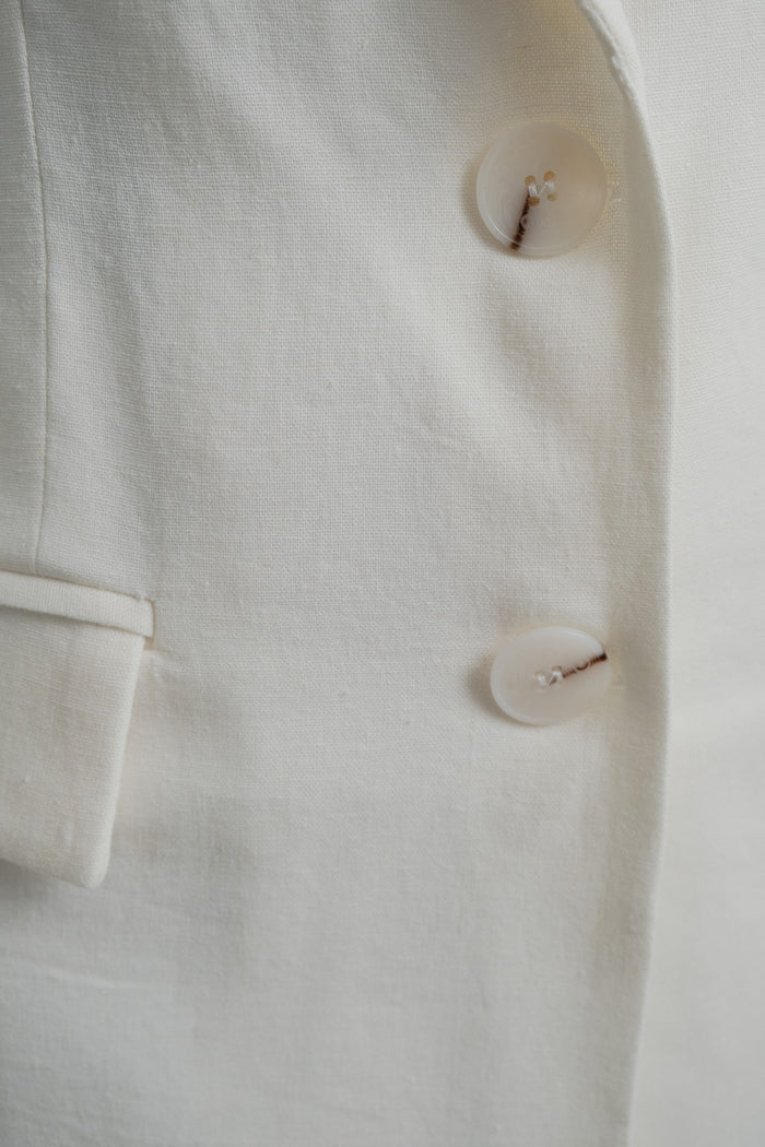 Blazer de Linho Oversized — Cru