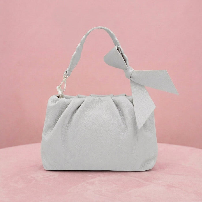Bolsa de Ombro em Pele Genuína — Branco