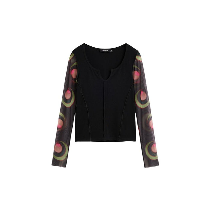 Blusa Preta com Padrão — Preto