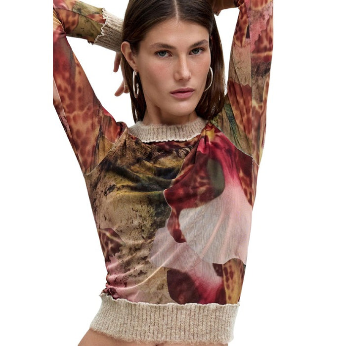 Sweat Rosa de Manga Comprida — Rosa