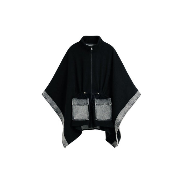 Poncho Aldama — Denim e Cinzento