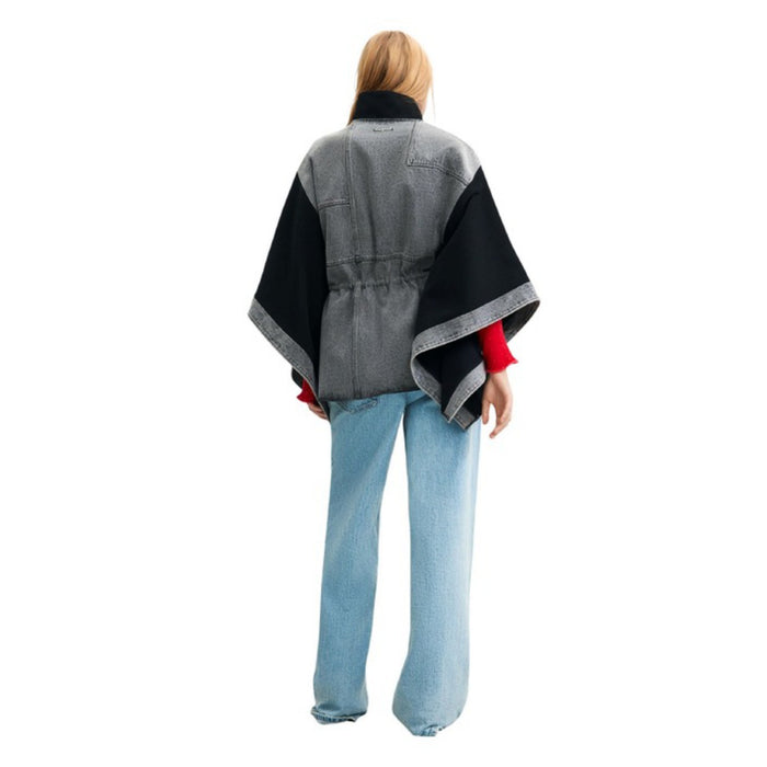 Poncho Aldama — Denim e Cinzento