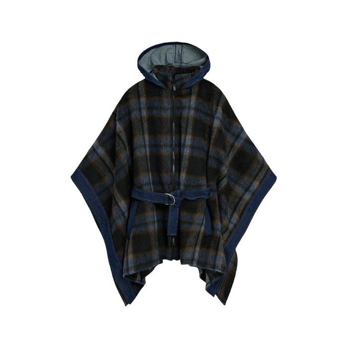 Poncho Azul com Ganga — Azul