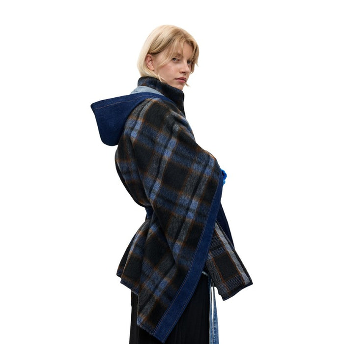 Poncho Azul com Ganga — Azul